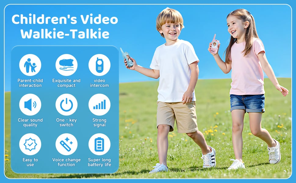 🎄🎁 2025 Christmas Surprise Gift：Video Walkie Talkies for Kids（2 Pack）