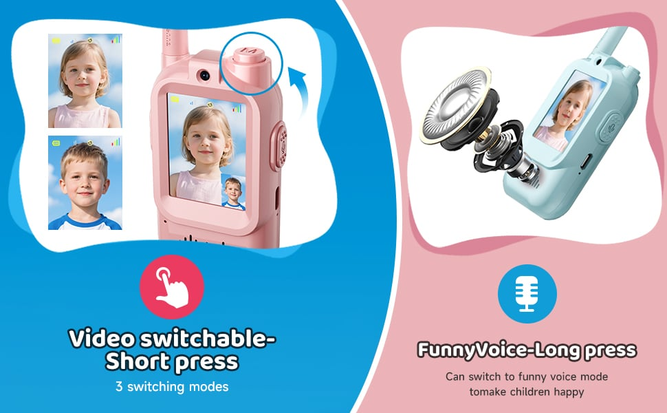 🎄🎁 2025 Christmas Surprise Gift：Video Walkie Talkies for Kids（2 Pack）