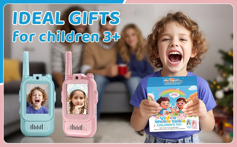 🎄🎁 2025 Christmas Surprise Gift：Video Walkie Talkies for Kids（2 Pack）