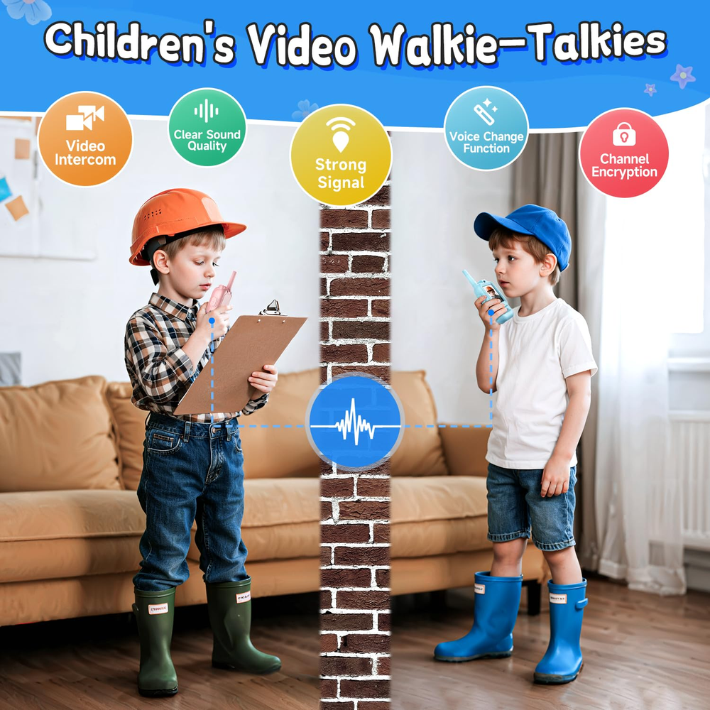 🎄🎁 2025 Christmas Surprise Gift：Video Walkie Talkies for Kids（2 Pack）